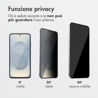Accezz Vetro temperato privacy + Applicatore Samsung Galaxy S24 Plus / S25 Plus