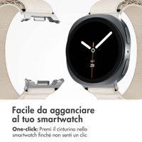 imoshion Cinturino in nylon Alpine Samsung Galaxy Watch 8 (40/44mm) / Classic (46mm) - Bianco