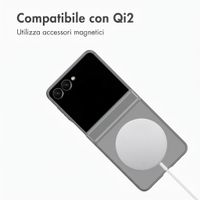 Accezz Color Backcover con MagSafe e supporto ad anello Samsung Galaxy Z Flip 8 - Grigio