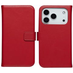Selencia Cover a libro in vera pelle Apple iPhone 18 Pro / 17 Pro - Rosso