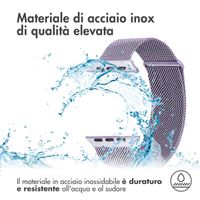imoshion Cinturino milanese magnetico Apple Watch | 44/45/46/49 mm - Taglia M - Viola