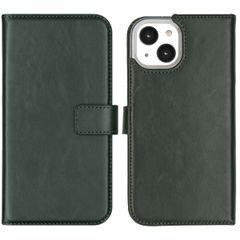 Selencia Cover a libro in vera pelle Apple iPhone 14 - Verde