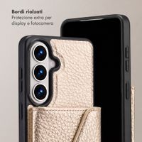 Selencia Cover per telefono Sera con cordino e portacarte a busta Samsung Galaxy S26 FE - Champagne