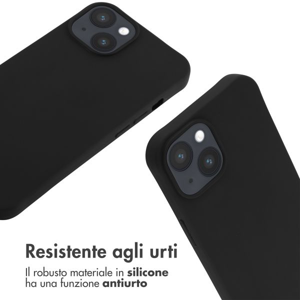 imoshion Cover in Silicone con Cordino Apple iPhone 14 - Nero