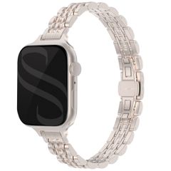 Selencia Cinturino sottile in acciaio ispirato a Jubilee Apple Watch | 38/40/41/42 mm - Starlight