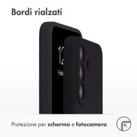 Accezz Cover in silicone liquido con MagSafe Samsung Galaxy S26 FE - Nero