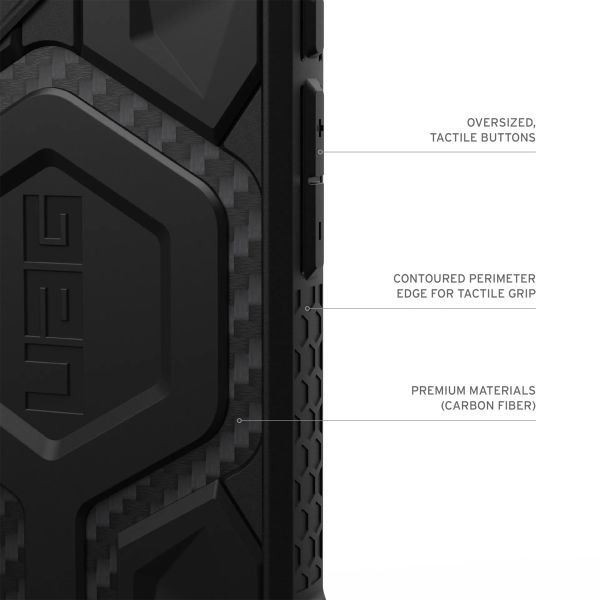 UAG Cover Posteriore Monarch Pro Apple iPhone 16 Plus - Carbon Fiber