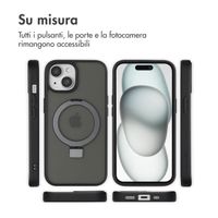 Accezz Cover con anello e supporto con MagSafe Apple iPhone 15 - Nero