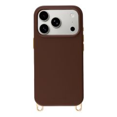 Selencia Cover posteriore Rivièra con MagSafe con ganci rimovibili Apple iPhone 17 Pro - Choco Brown