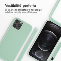 imoshion Cover in Silicone con Cordino Apple iPhone 12 (Pro) - Menta verde