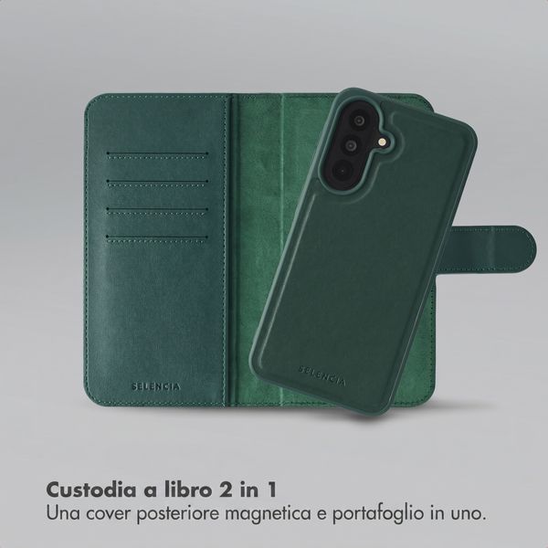 Selencia Libreria rimovibile Olyn con MagSafe Samsung Galaxy A37 (5G) - Verde