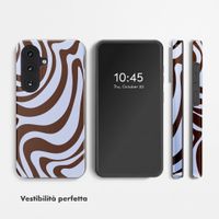 Selencia Cover posteriore Vivid con MagSafe Samsung Galaxy S26 FE - Dream Swirl Chocolate