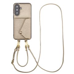 Selencia Cover per telefono Sera con cordino e portacarte a busta Samsung Galaxy A37 (5G) - Champagne