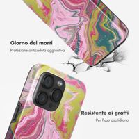 Selencia Cover posteriore Vivid con MagSafe Apple iPhone 15 Pro - Marble Pink