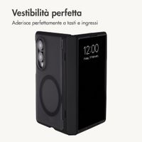 imoshion Frosted Backcover con MagSafe e supporto Samsung Galaxy Z Fold 8 - Nero