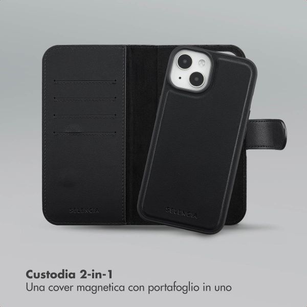 Selencia Libreria rimovibile Olyn con MagSafe Apple iPhone 14 / 13 - Nero
