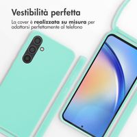 imoshion Cover in Silicone con Cordino Samsung Galaxy A35 - Menta verde