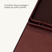 Selencia Custodia a libro Croco Samsung Galaxy Tab A11 Plus / A9 Plus - Burgundy