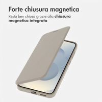 imoshion Bookcase trasparente con MagSafe Samsung Galaxy S25 / S24 - Beige