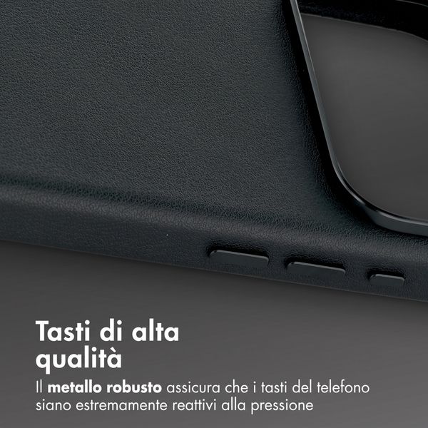 Accezz Cover in Pelle con MagSafe Apple iPhone 18 Pro Max / 17 Pro Max - Onyx Black