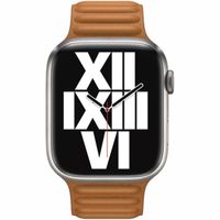 Apple Cinturino Leather Link Apple Watch | 44/45/46/49 mm - Taglia M/L - Golden Brown