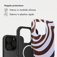 Selencia Cover posteriore Vivid con MagSafe Apple iPhone 16 Pro - Dream Swirl Chocolate