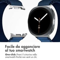 imoshion Cinturino in nylon Alpine Samsung Galaxy Watch 8 (40/44mm) / Classic (46mm) - Blu scuro