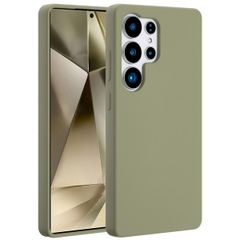 Accezz Cover in silicone liquido con MagSafe Samsung Galaxy S25 Ultra - Cooper Green