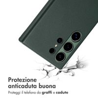 Accezz Cover in Pelle con MagSafe Samsung Galaxy S24 Ultra - Cedar Green