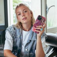 Selencia Cover posteriore Vivid con MagSafe Apple iPhone 15 Pro - Marble Purple