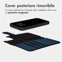 imoshion Cover a libro di lusso 2-in-1 rimovibile Apple iPhone 13 Pro - Blu