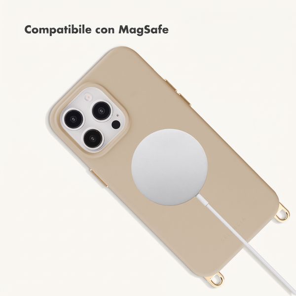 Selencia Cover posteriore Rivièra con MagSafe con ganci rimovibili Apple iPhone 14 Pro - Milky Latte