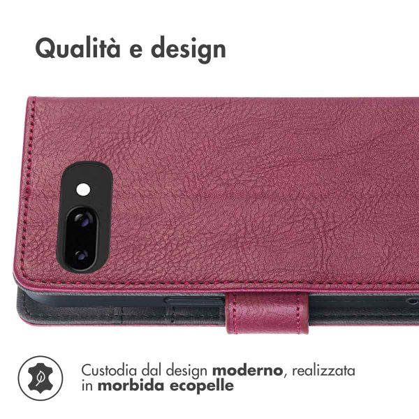 imoshion Cover a libro di Lusso Google Pixel 9A - Bordeaux