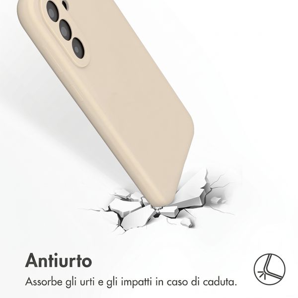 Accezz Cover Posteriore in Silicone Liquido Samsung Galaxy A57 (5G) - Stone