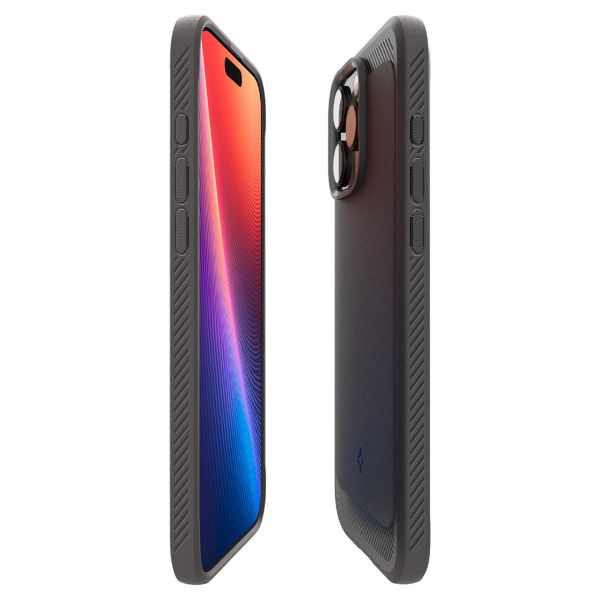 Spigen Cover Rugged Armor con MagSafe Apple iPhone 16 Pro - Matte Black