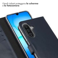 Selencia Cover a libro in vera pelle Samsung Galaxy A17 (5G) / (4G) - Blu