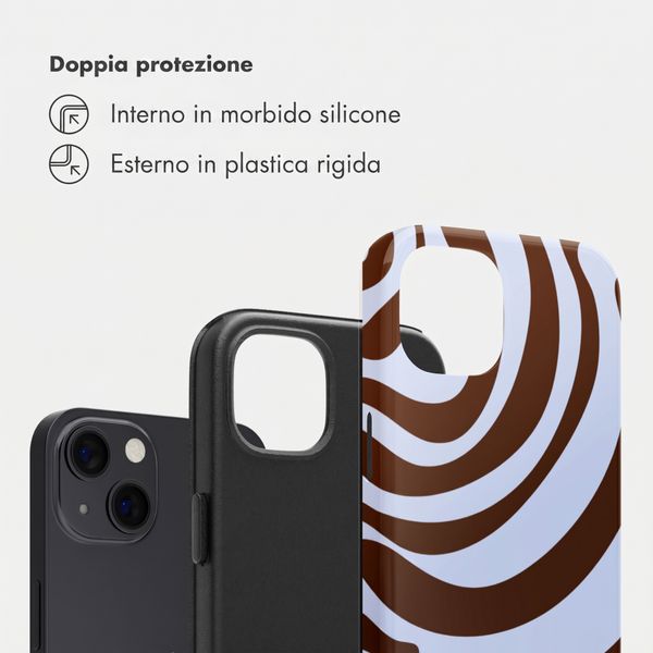 Selencia Cover Posteriore Vivid Apple iPhone 13 Pro - Dream Swirl Chocolate
