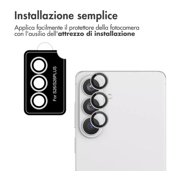 imoshion Set da 2 protezioni per obiettivo fotocamera per Samsung Galaxy S26 Ultra - Silver