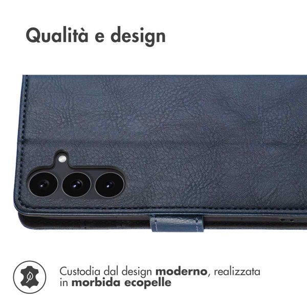 imoshion Cover a libro di Lusso Samsung Galaxy S25 FE - Blu scuro