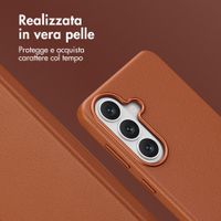 Accezz Cover in Pelle con MagSafe Samsung Galaxy S26 - Sienna Brown