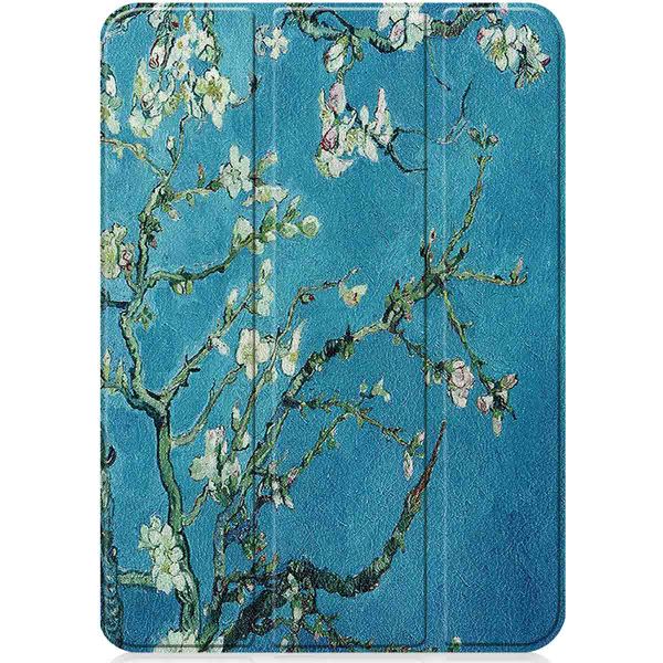 imoshion Cover Trifold Design Apple iPad 11 (2025) 11 pollici A16 / iPad 10 (2022) 10.9 pollici - Green Plant