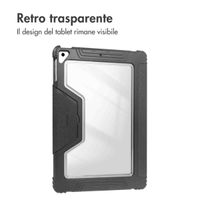 Accezz Libreria a tre ante robusta Apple iPad 9 (2021) 10.2 pollici / iPad 8 (2020) 10.2 pollici / iPad 7 (2019) 10.2 pollici - Nero