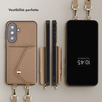 Selencia Cover per telefono Sera con cordino e portacarte a busta Samsung Galaxy A37 (5G) - Taupe