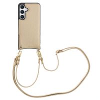 Selencia Cover per telefono Nova con cordino e portacarte Samsung Galaxy S25 - Beige