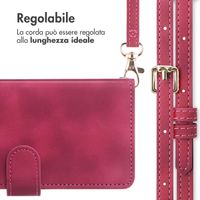 imoshion Cover a libro con Cordino Apple iPhone 16 - Rosso