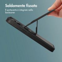 imoshion Cover Posteriore con Porta Carte e supporto Apple iPhone 14 - Nero