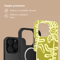 Selencia Cover posteriore Vivid con MagSafe Apple iPhone 16 Pro - Chalky Bloom