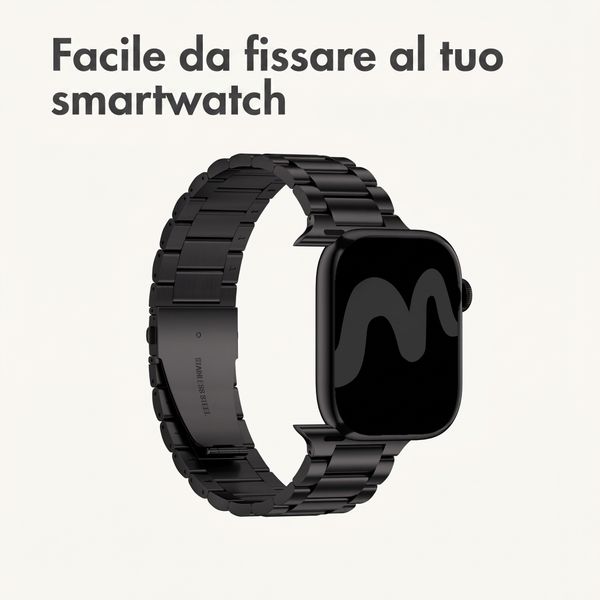 imoshion Cinturino in acciaio Apple Watch | 44/45/46/49 mm - Nero