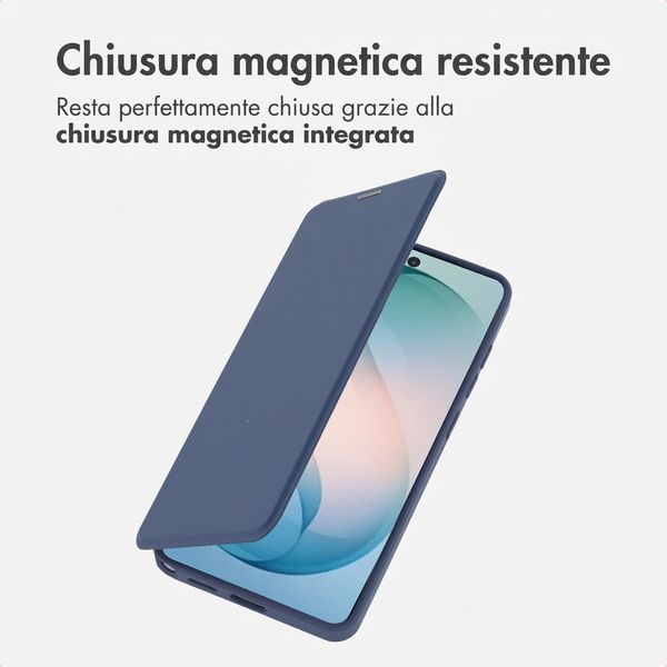 imoshion Bookcase trasparente con MagSafe Samsung Galaxy S26 Ultra - Blu