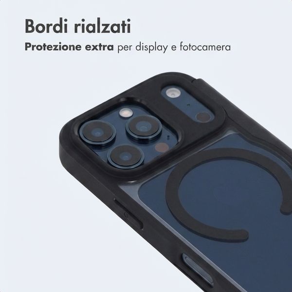 imoshion Bookcase trasparente con MagSafe Apple iPhone 17 Pro - Nero